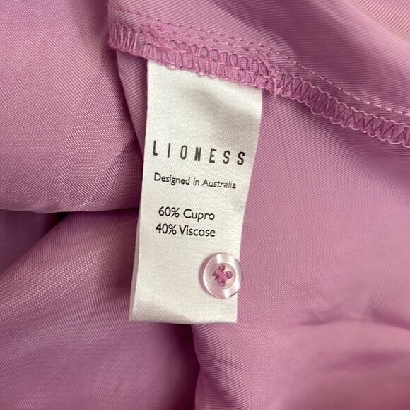 NWT LIONESS Not Your Average Shirt in Purple Oversized Button Down size XS - Picture 9 of 9